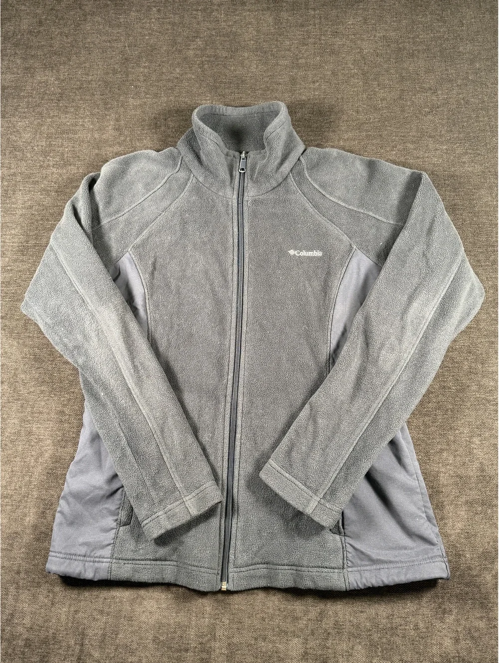 Columbia Women's Gray Full-Zip Fleece Jacket Size Large